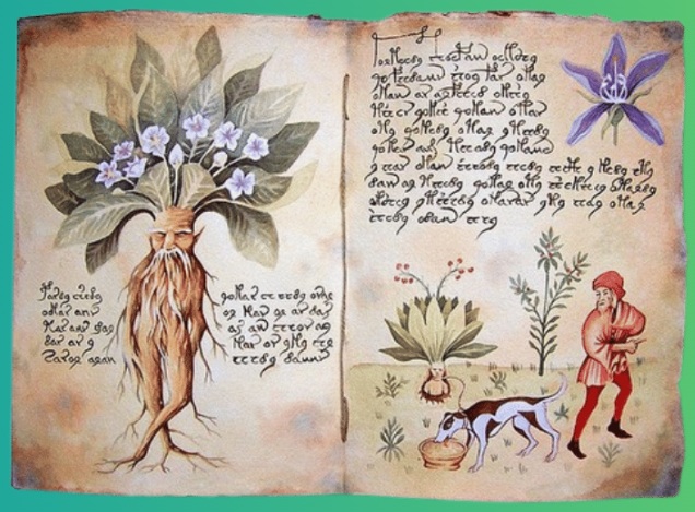 Mandragora aus einer Handschrift
